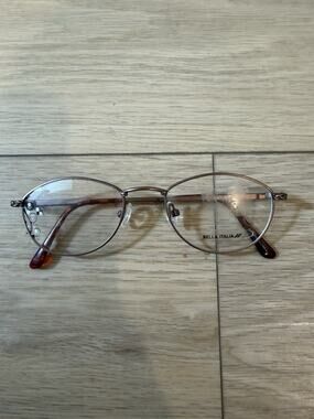 BELLA ITALIA EYEGLASSES FRAME 207 COFFEE 50-20-140 TAN FULL RIM